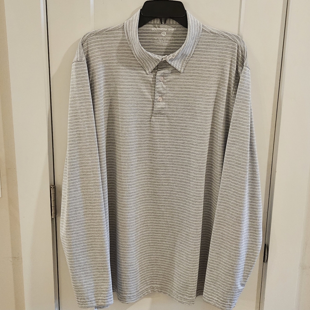 NWOT Southern Shirt Company Long-Sleeve Performance Golf Polo Shirt - Size XL